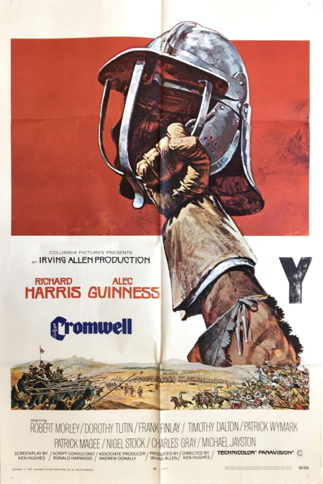 Original vintage US cinema movie poster for Cromwell