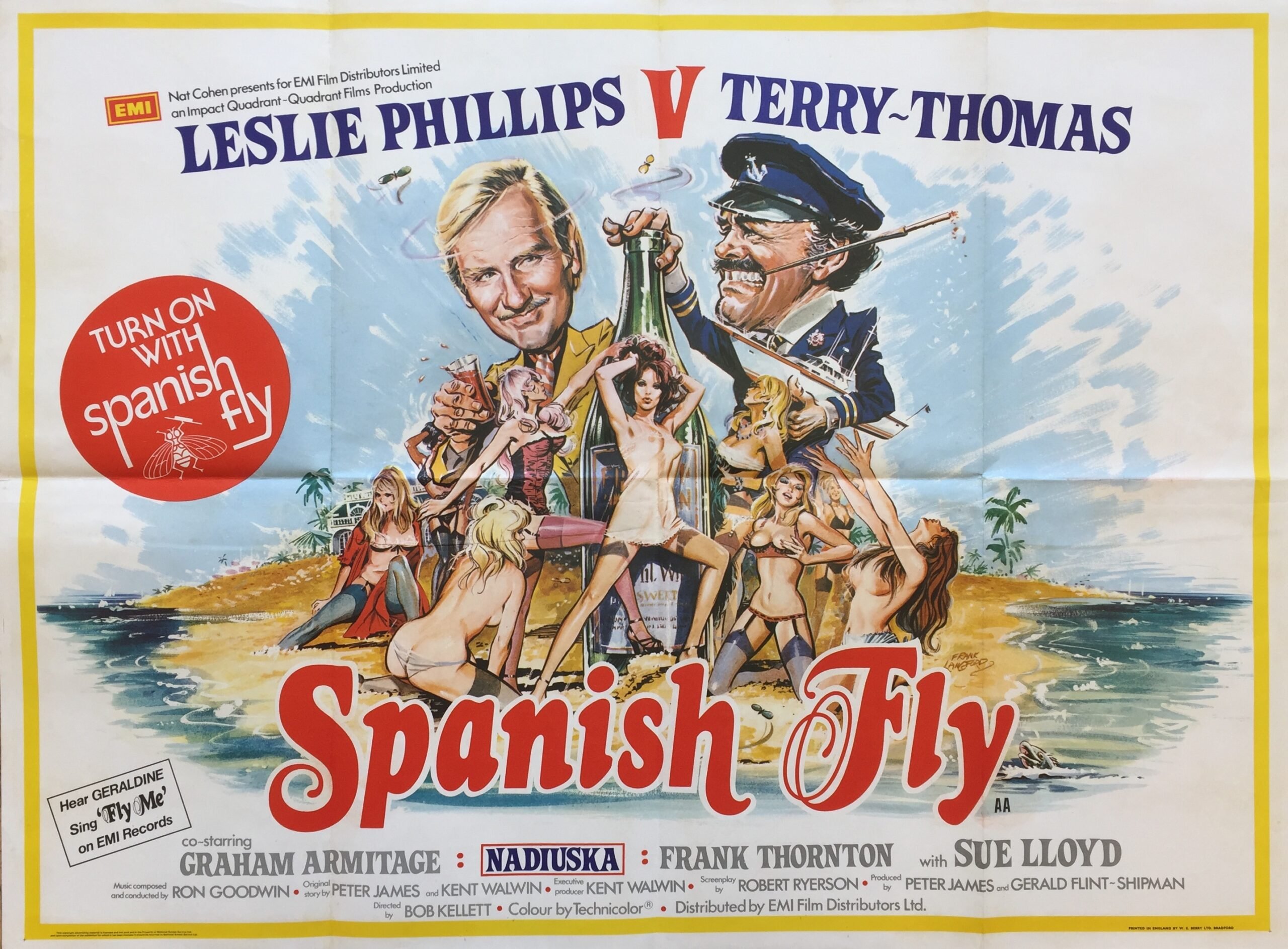 Original vintage UK cinema poster for Spanish fly