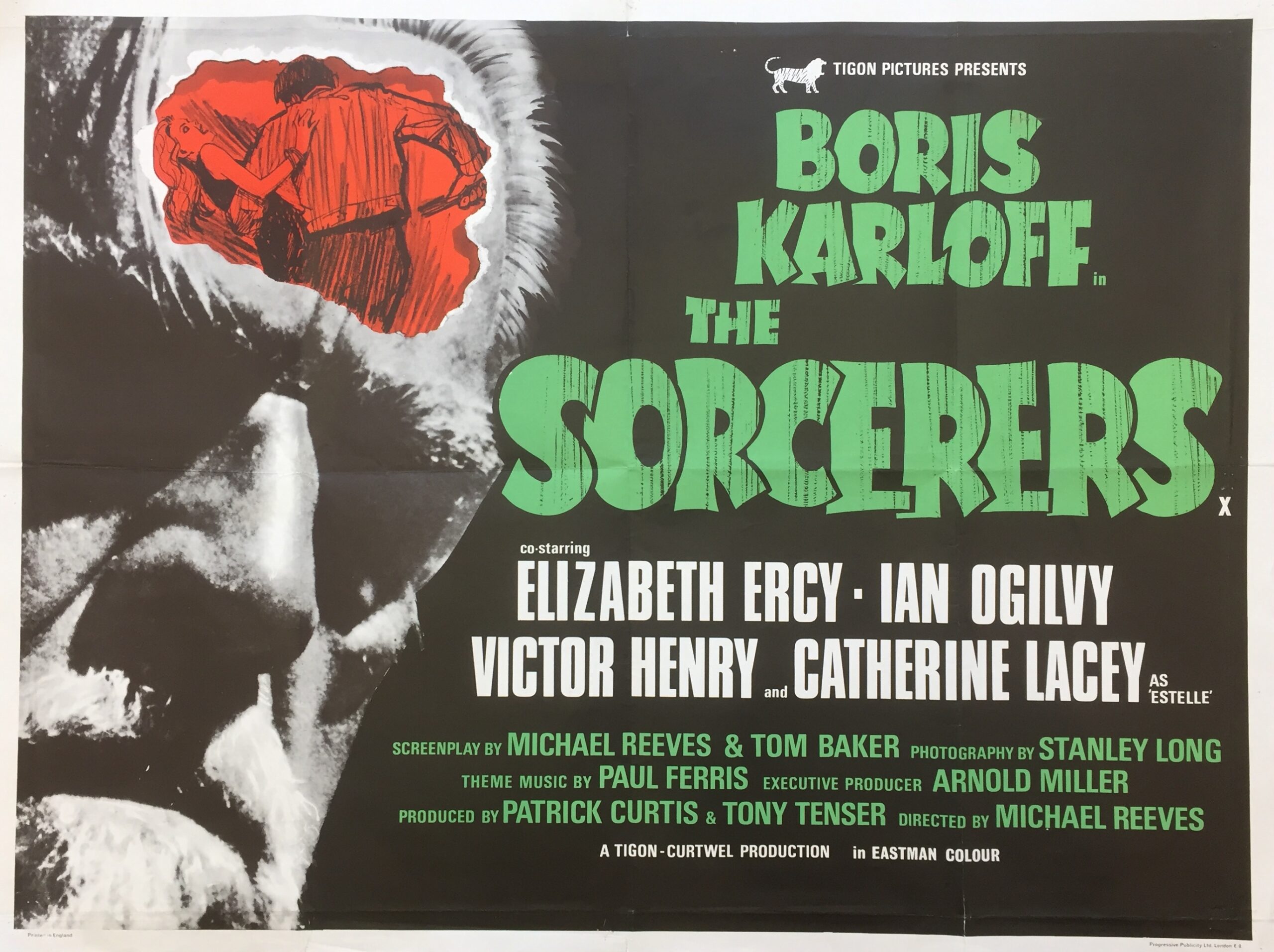 Original vintage UK cinema movie poster for The Sorcerers
