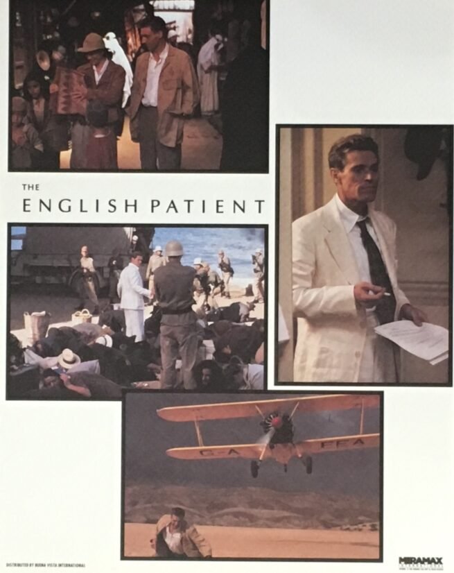 Vintage original UK cinema lobby poster for The English Patient