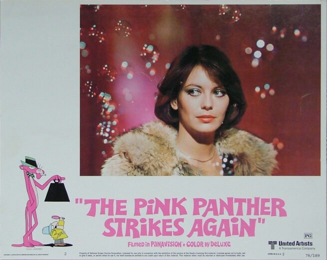 Original vintage cinema lobby poster for The Pink Panther Strikes Again