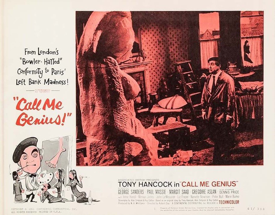 Original vintage cinema lobby card movie poster for The Rebel (Call Me Genius)