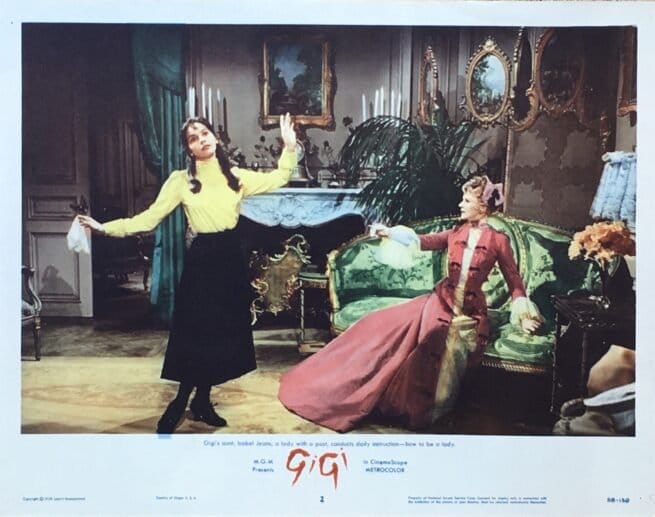 Original vintage cinema lobby card movie poster for Gigi