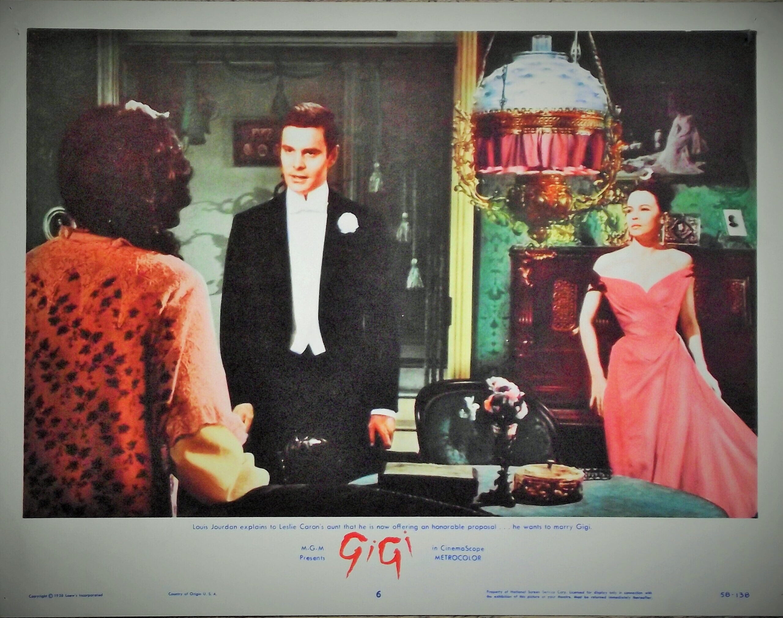 Original vintage cinema lobby card movie poster for Gigi