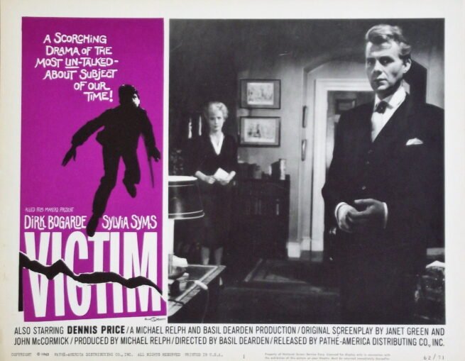 Original vintage lobby card movie poster for Victim