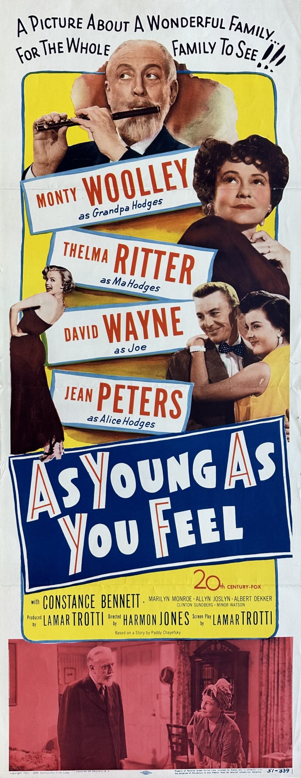 Original vintage cinema movie poster for As Young as You Feel