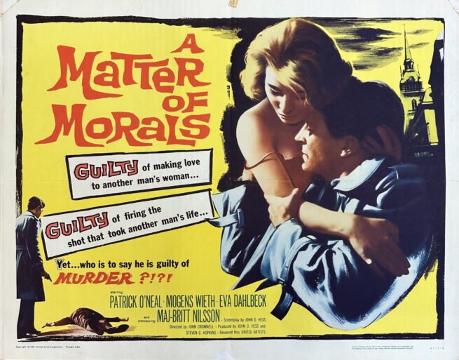 Original vintage cinema movie poster for A Matter of Morals
