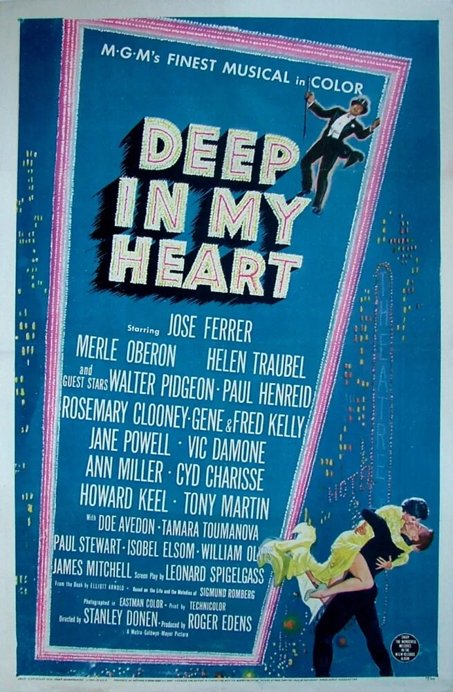 Original vintage cinema movie poster for Deep in my Heart