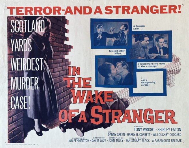 Original cinema movie poster for In the Wake of a Sranger