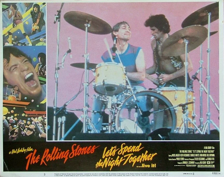 Vintage original US lobby card poster for The Rolling Stones in Let's Spend the Night Together film.