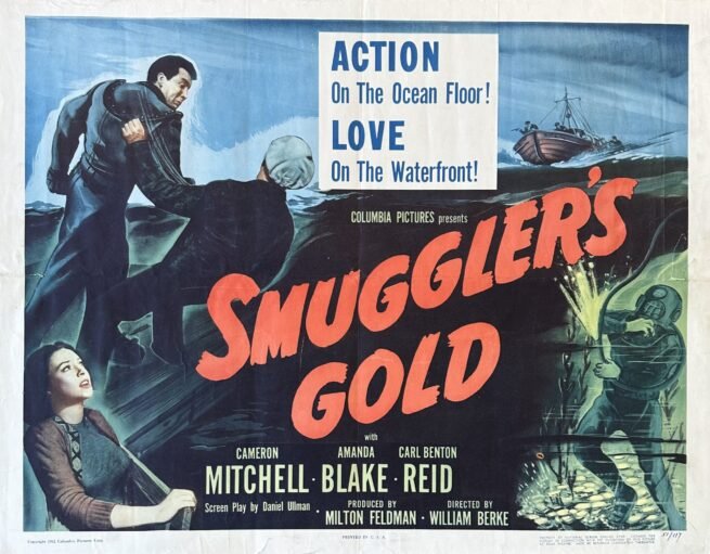 Original vintage cinema movie poster for Smuggler's Gold