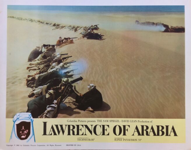 Original vintage US cinema lobby card movie poster for Lawrence of Arabia