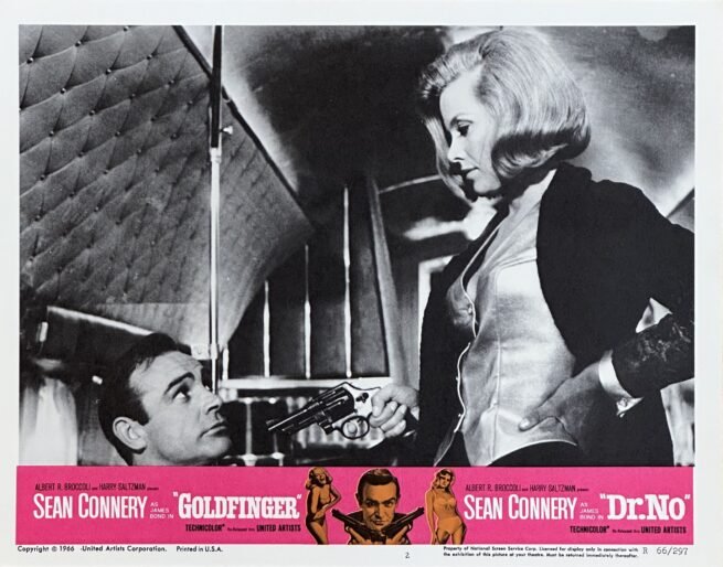 Vintage original US lobby card poster for classic James Bond movie with Sean Connery.
