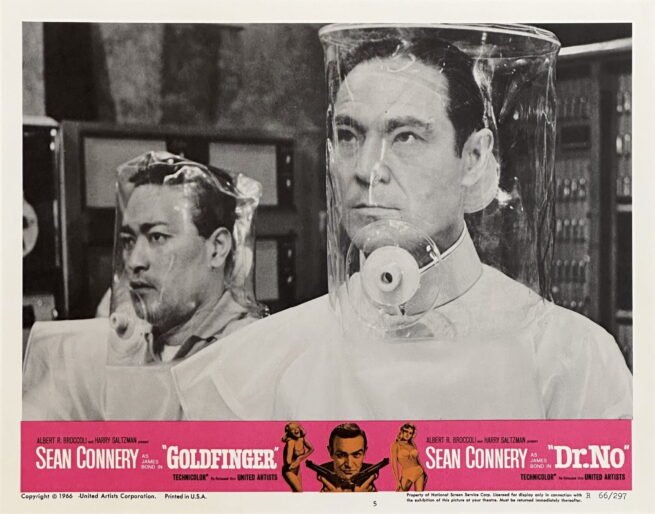 Vintage original US lobby card poster for classic James Bond movie with Sean Connery.