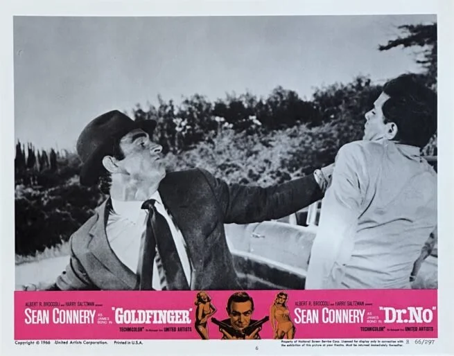 Vintage original US lobby card poster for classic James Bond movie with Sean Connery.