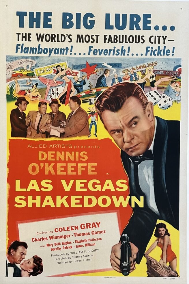 Original vintage cinema movie poster for Las Vegas Shakedown