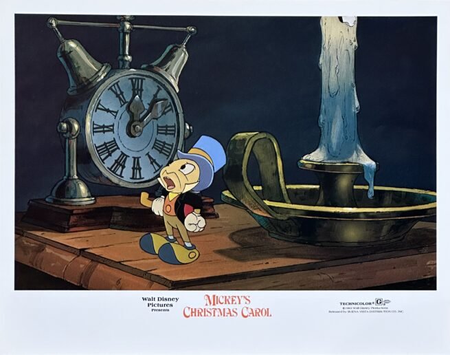 Original cinema lobby card for Mickey's Christmas Carol from Disney