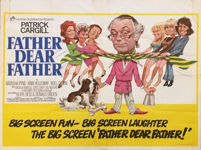 Original vintage cinema movie poster for British comedy Father Dear Father