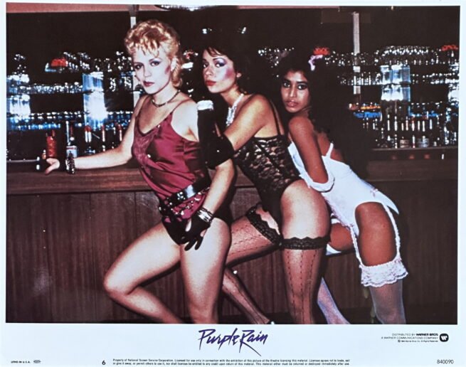 Original vintage cinema lobby card movie poster for Prince in Purple Rain