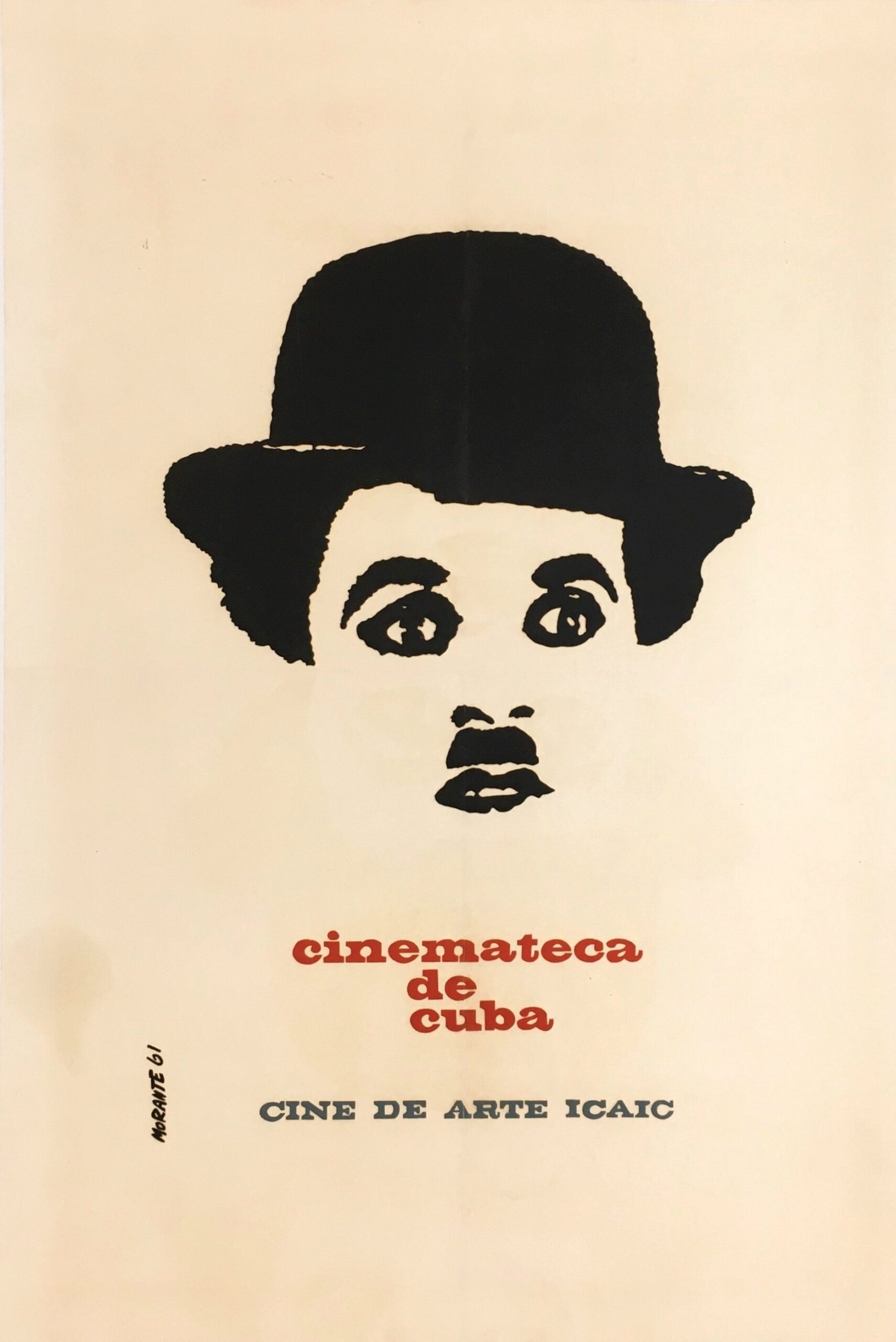 Original vintage poster for a Cuban poster celebrating Cuban cinema and art