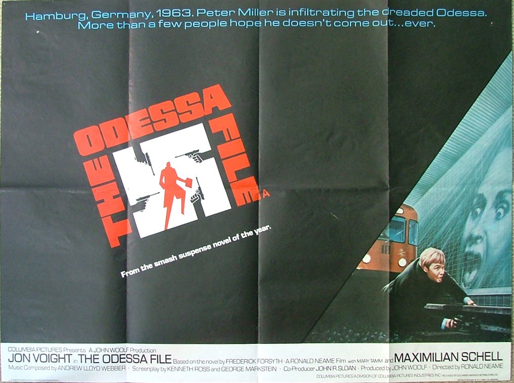 Original vintage cinema movie poster for The Odessa File