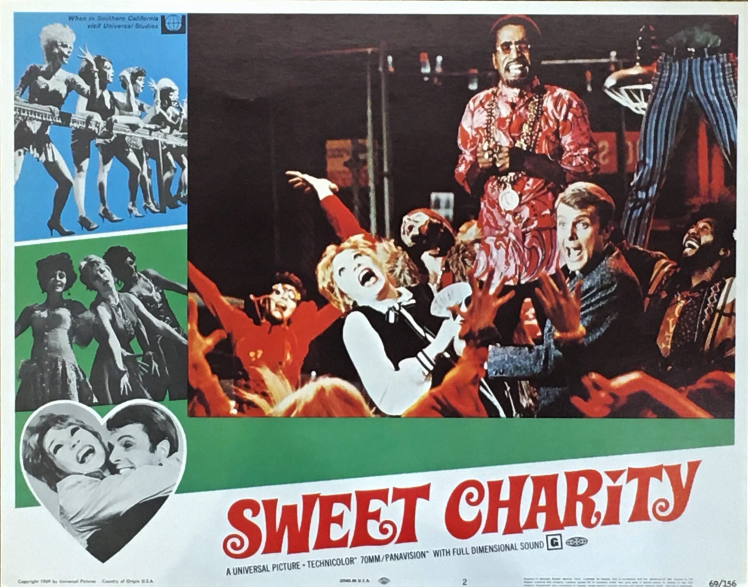 Original vintage US cinema lobby card for Shirley MacLaine in Sweet Charity