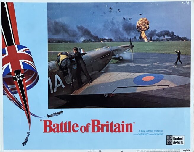 Original vintage cinema lobby card movie poster for Battle of Britain