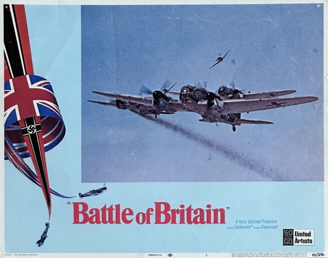 Original vintage cinema lobby card movie poster for Battle of Britain