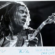 Original vintage still of Bob Marley photographed by Jim Anderson