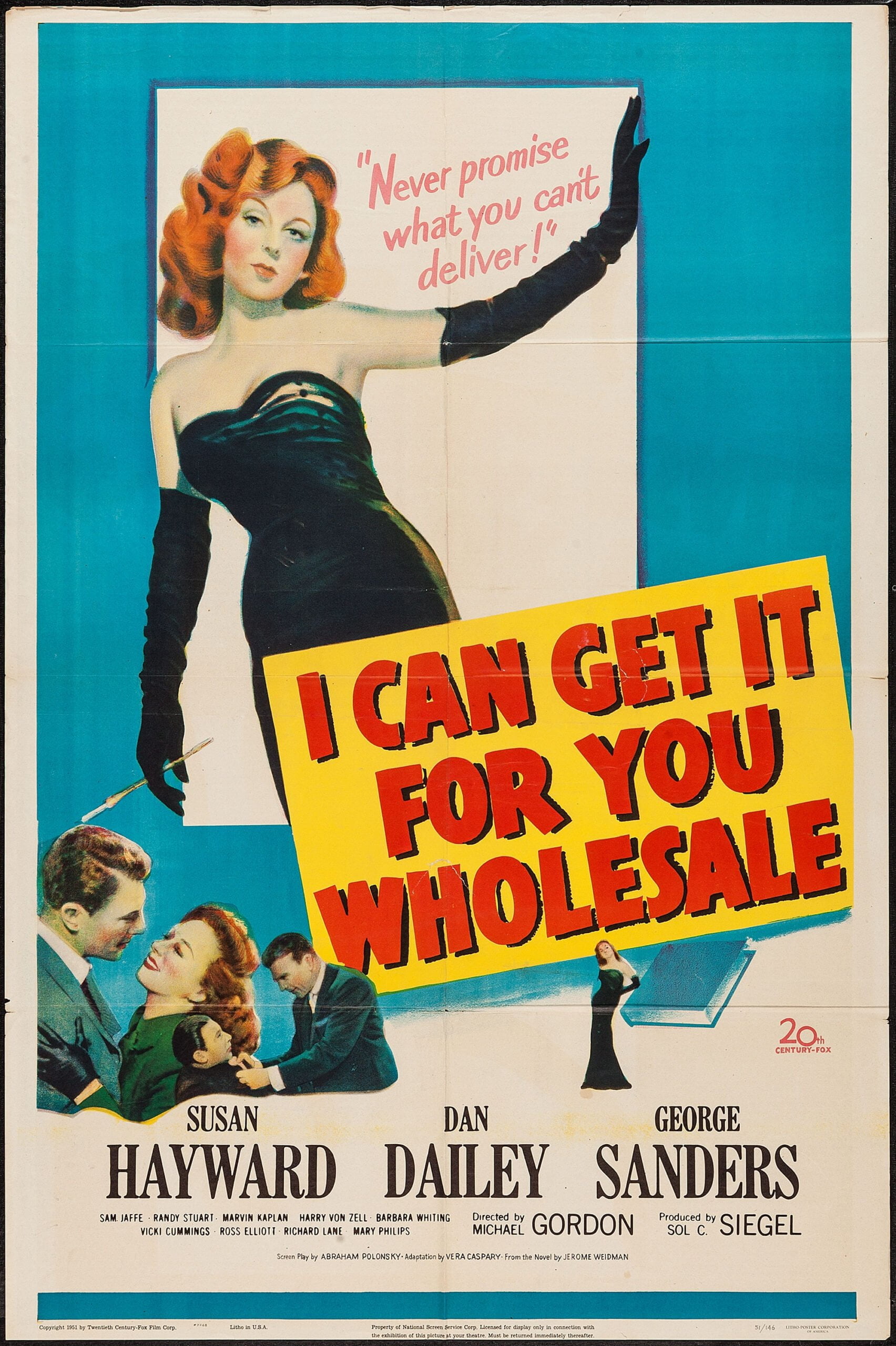 Original vintage cinema movie poster for I Can Get it for You Wholesale