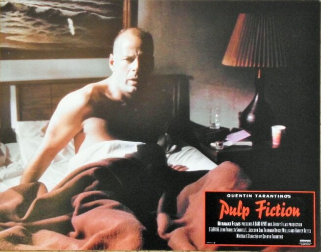 Original cinema lobby card movie poster for Tarantino's Pulp Fiction