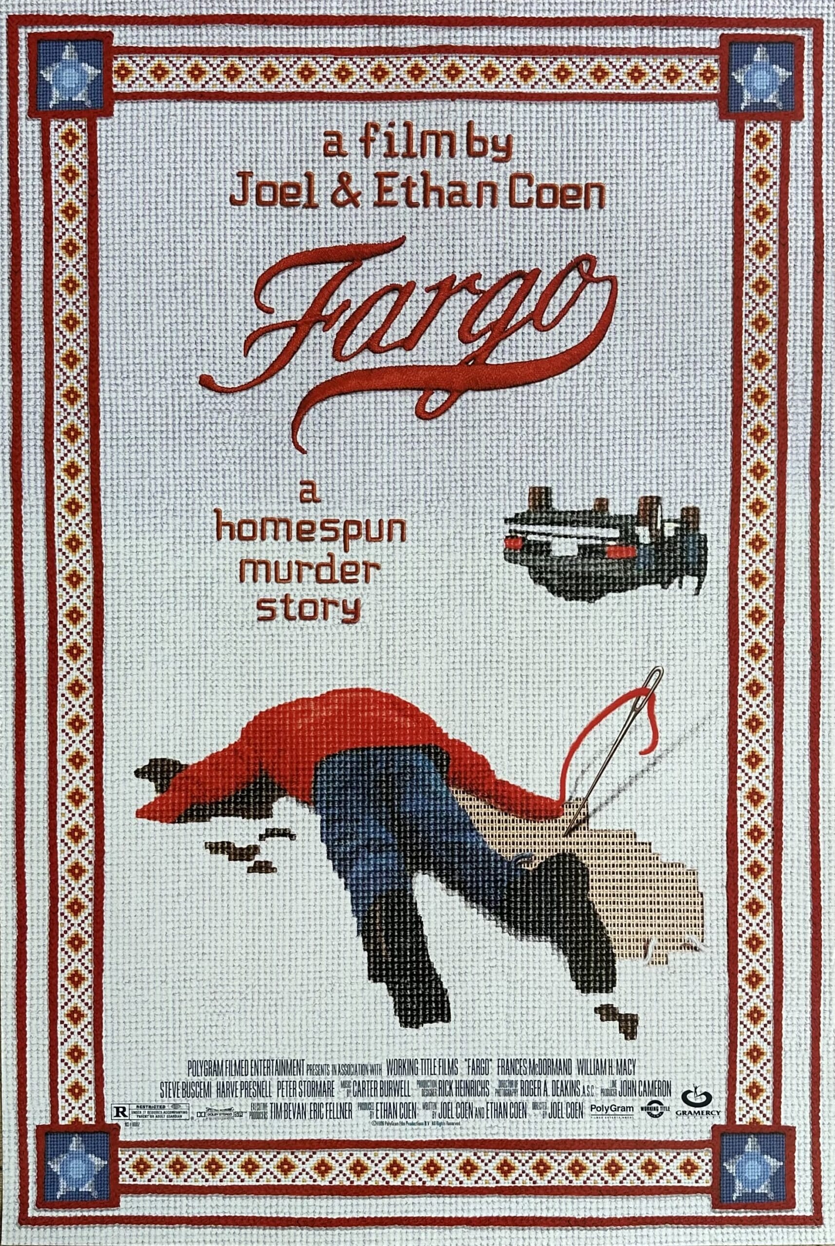 Original cinema movie poster for the Coen Brothers' Fargo