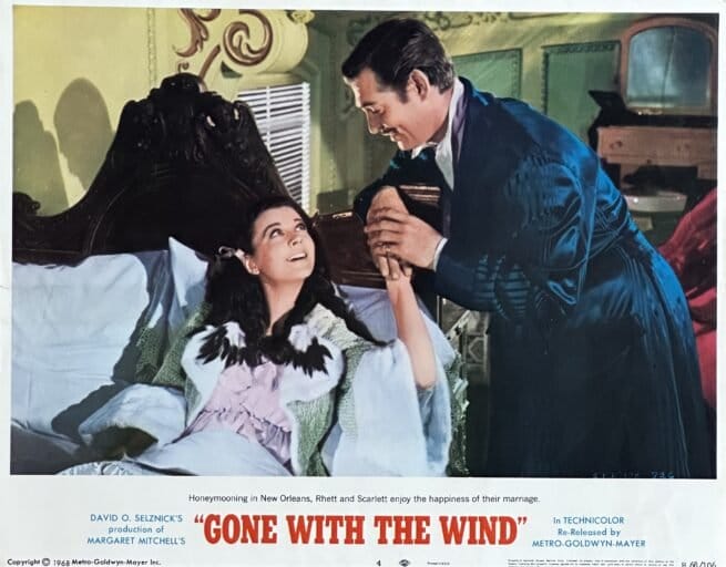 Original vintage cinema lobby card movie poster for Gone With the Wind