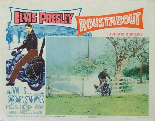 Vintage original US cinema lobby card poster for Elvis in Roustabout