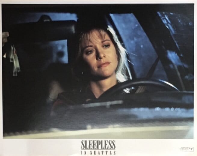 Vintage original US Lobby Card poster Meg Ryan and Tom Hanks in Sleepless in Seattle.