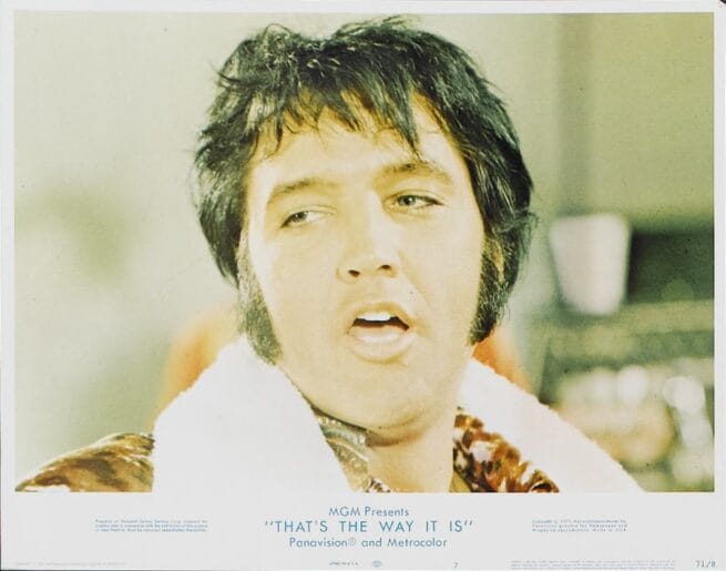 Vintage original US cinema lobby card poster for Elvis film That's The Way it Is.