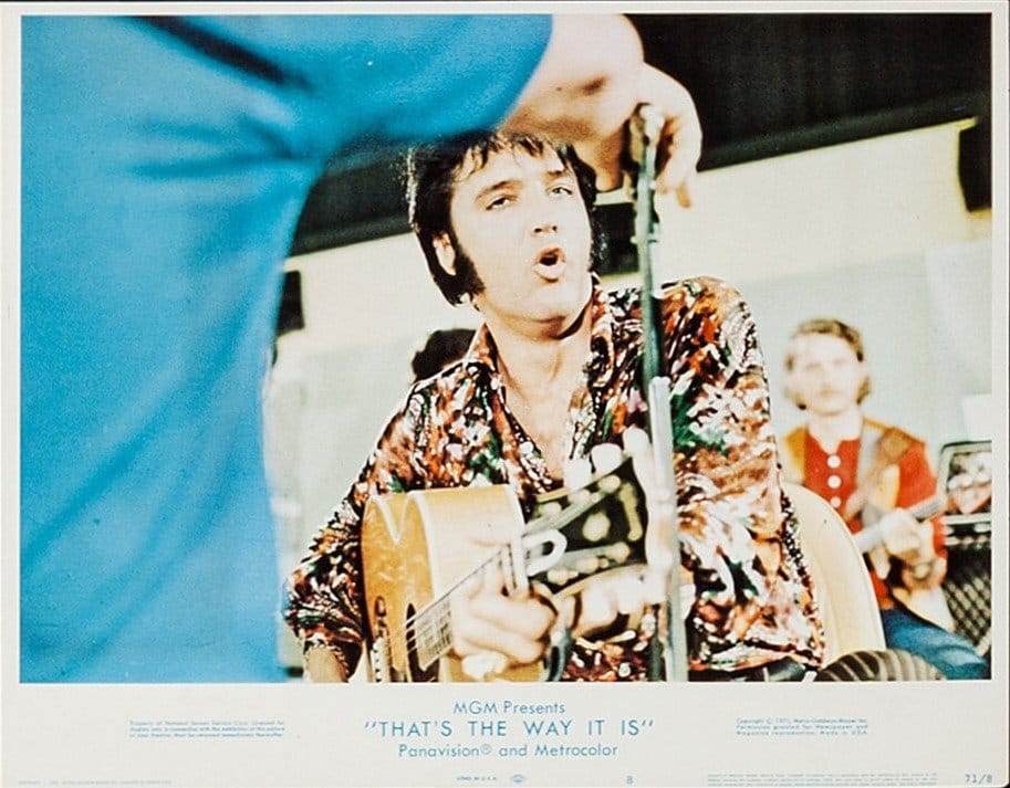 Vintage original US cinema lobby card poster for Elvis film That's The Way it Is.