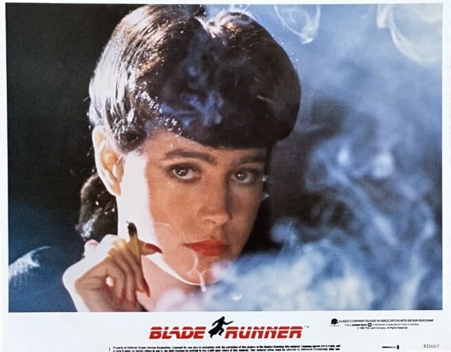 Original vintage cinema lobby card movie poster for sci-fi classic, Blade Runner