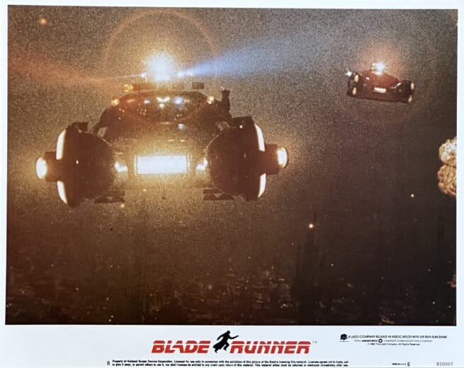 Original lobby card movie poster for Harrison ford in Blade Runner