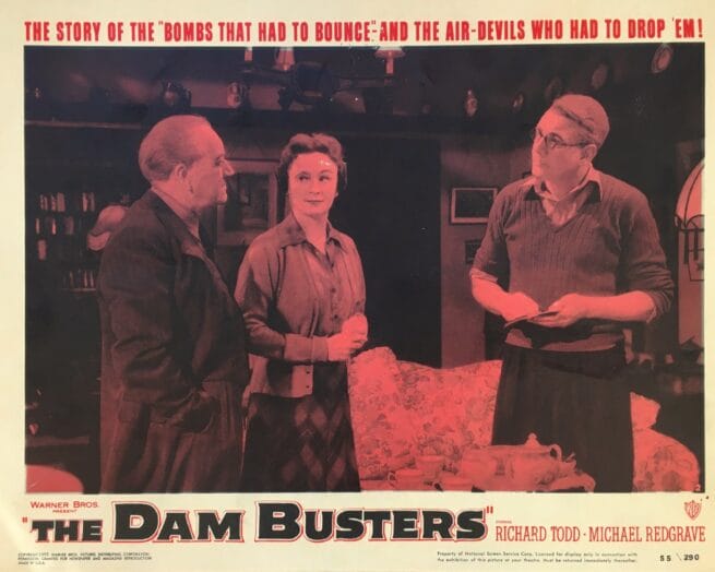 Vintage original US cinema lobby card poster for classic ww2 movie The Dam Busters