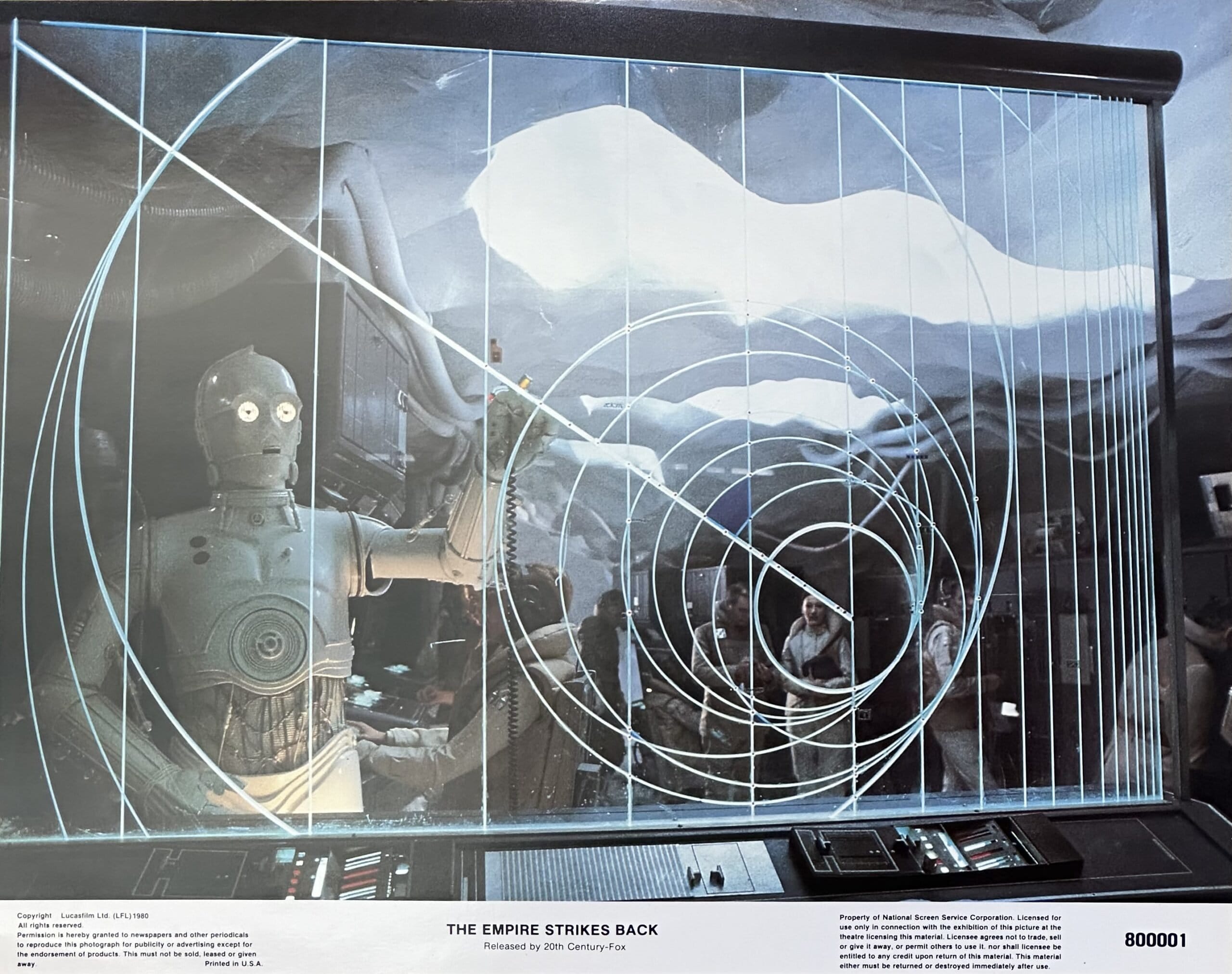 Original cinema Lobby Card movie poster for The Empire Strikes Back