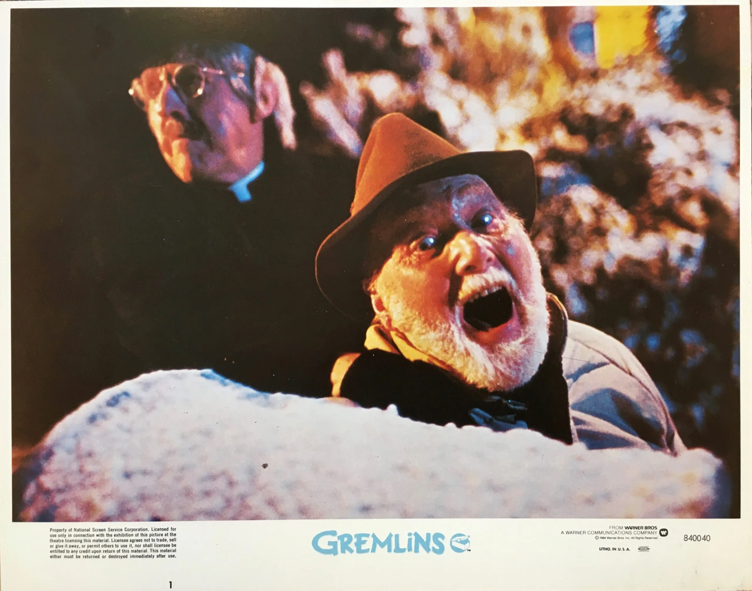 Original vintage cinema lobby card movie poster for Gremlins