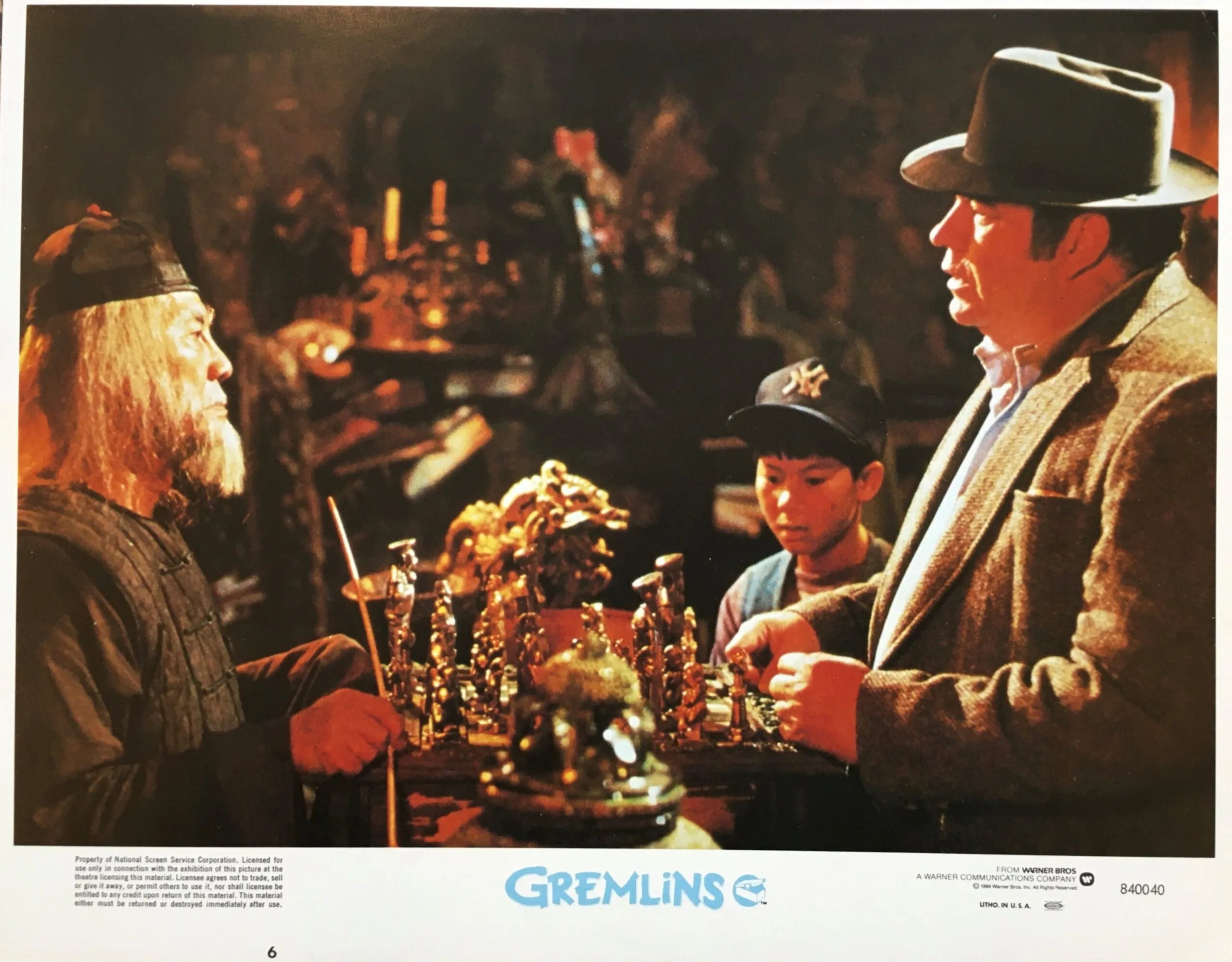 Original vintage cinema lobby card movie poster for Gremlins