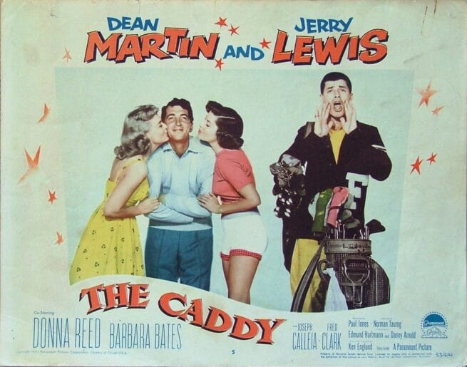 Original vintage lobby card movie poster for Martin and Lewis comedy, The Caddy