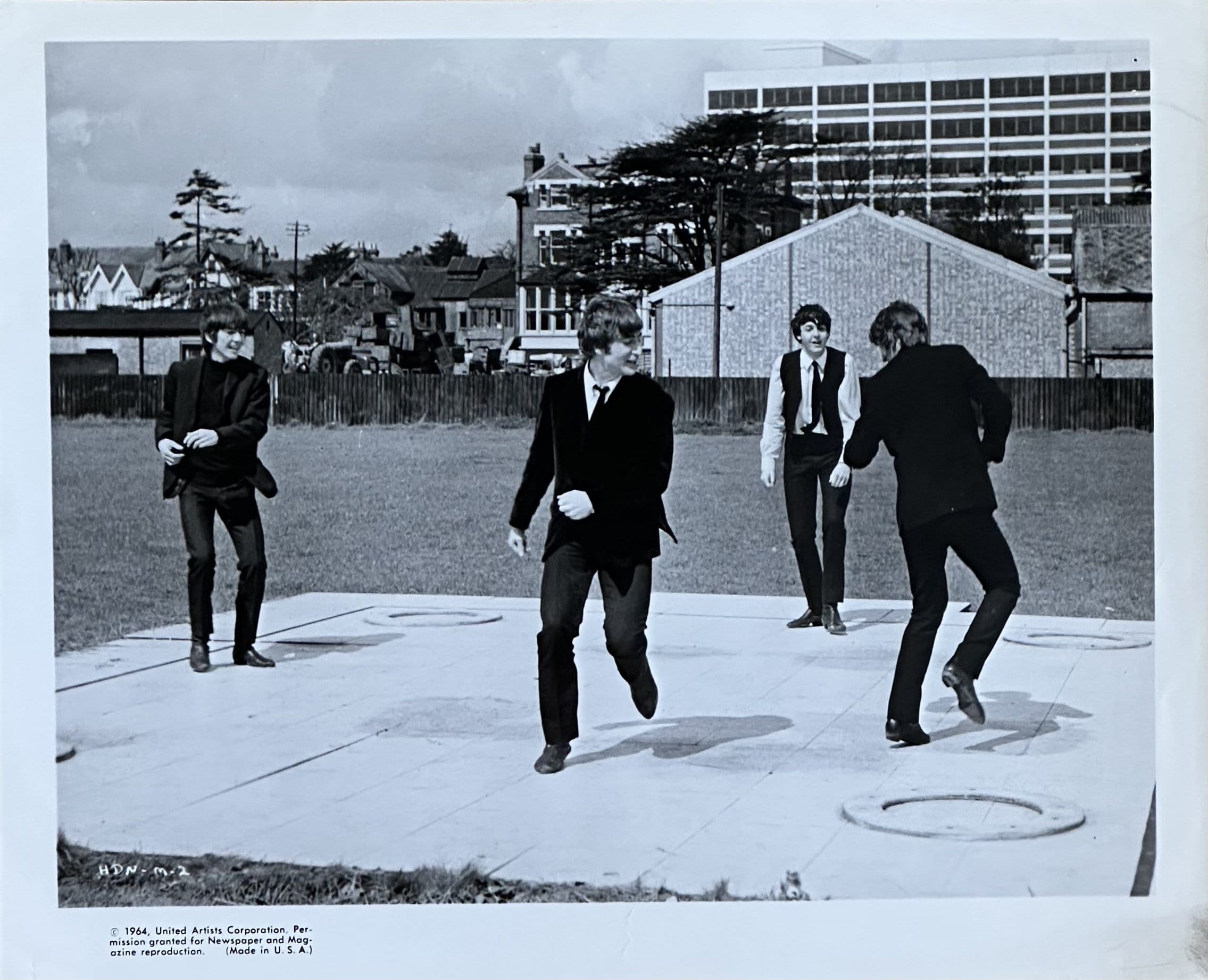 Original vintage US press still for the first release of the Beatles in A Hard Day's Night