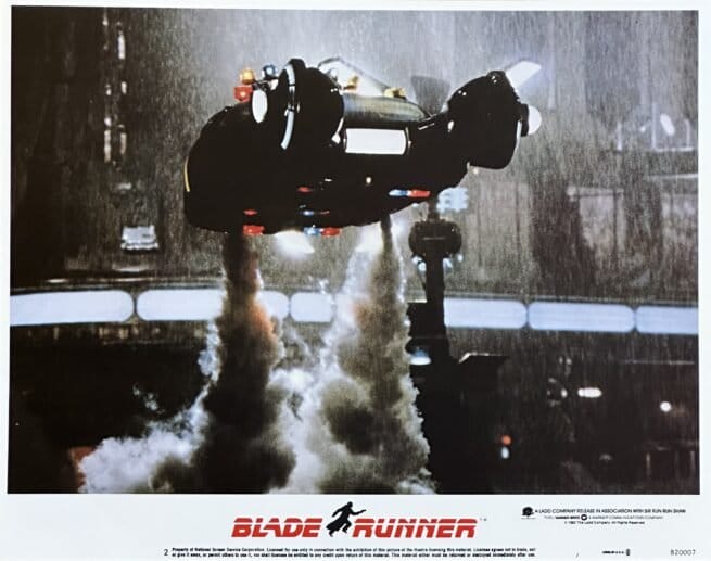 Rare original vintage lobby card movie poster for Blade Runner