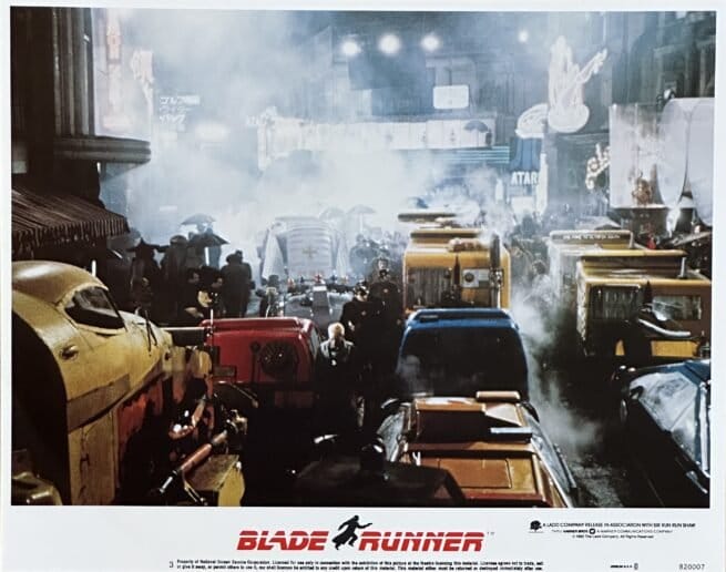 Original vintage cinema lobby card movie poster for Blade runner