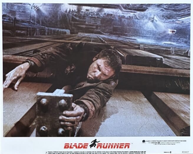 Original vintage cinema lobby card movie poster for Blade Runner