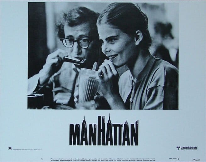 Original cinema lobby card for Woody Allen comedy, Manhattan