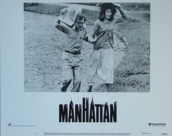 Original cinema lobby card for Woody Allen comedy, Manhattan